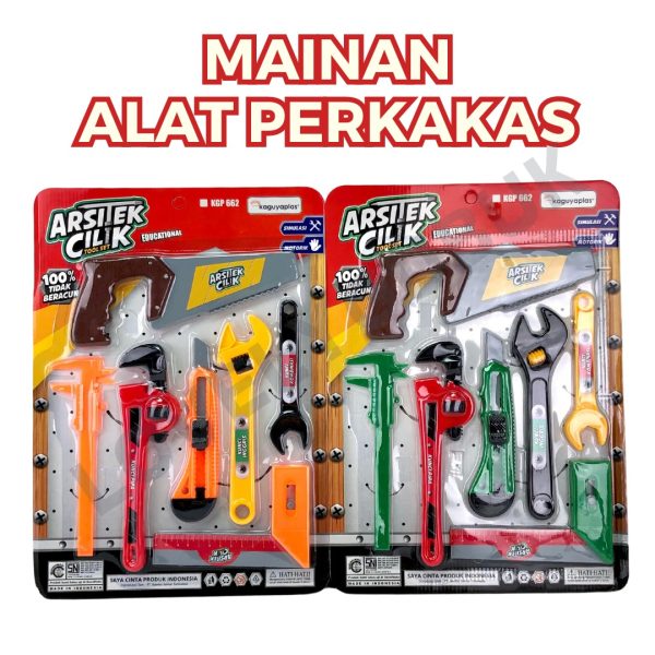 Mainan Tool Arsitek Cilik Konstruksi Tukang Set KGP660 KGP662 KGP665 - Image 7