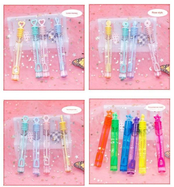 Mainan bubble mini anak, Bubble Wand Mainan tiup busa sabun mini - Image 3