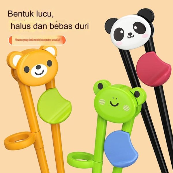 Children chopstick kartun, Sumpit belajar anak, Sumpit belajar motorik anak - Image 3