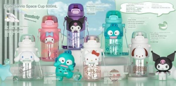 [HANYA BATAM] Botol minum sanrio cinnamoroll kuromi slim bahan Tritan - Image 3