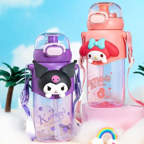 [HANYA BATAM] Botol minum sanrio cinnamoroll kuromi slim bahan Tritan - Image 6