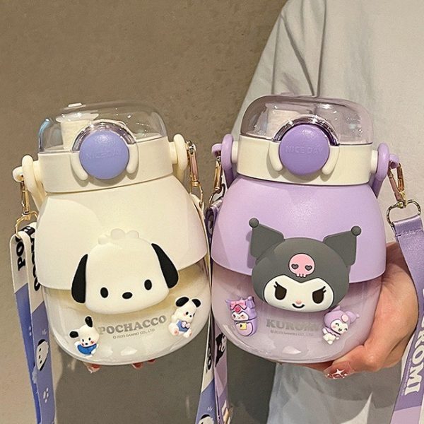 [HANYA BATAM] Botol Minum Sanrio Kapasitas Besar 1 Liter 2 kepala