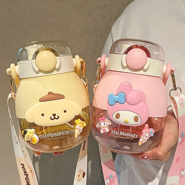 [HANYA BATAM] Botol Minum Sanrio Kapasitas Besar 1 Liter 2 kepala - Image 5