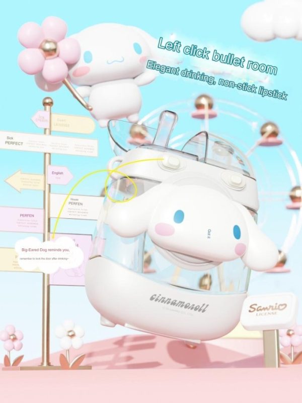 [HANYA BATAM] Botol Minum Sanrio Kuromi Cinnamoroll Kapasitas Besar 1 Liter 2 kepala - Image 4