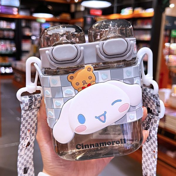 [HANYA BATAM] Botol Minum Sanrio Kuromi Cinnamoroll Kapasitas Besar 570mL 2 kepala - Image 3