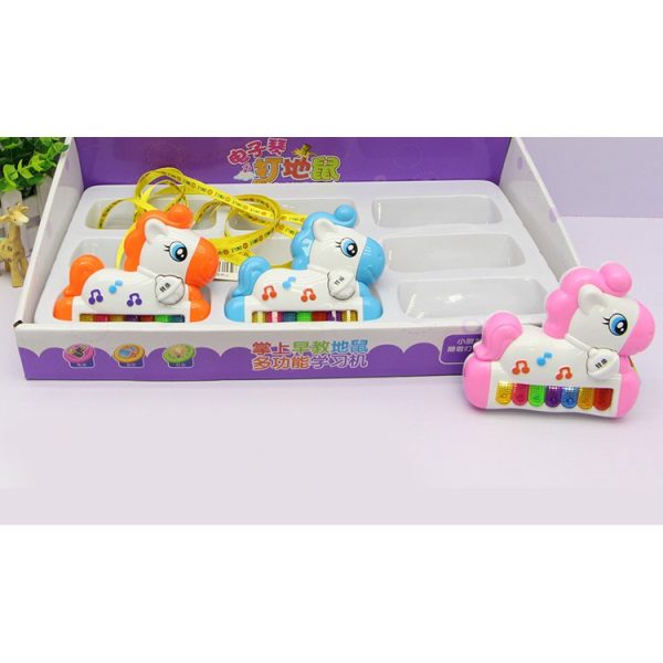 [LOGU] Mainan whack a mole unicorn, Mainan piano mini multi fungsi anak - Image 2