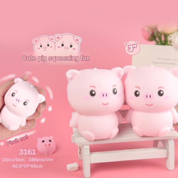 Mainan squishy kenyal karakter kartun lucu, Mainan buang stress kejenuhan - Image 3