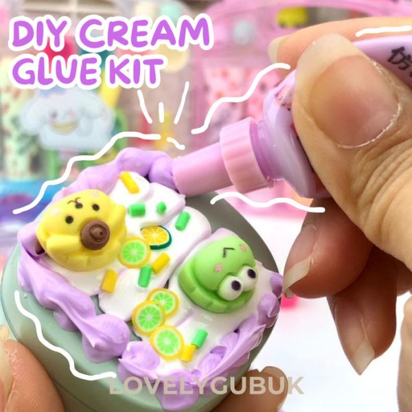 Mainan DIY Ice cream glue set kerajinan tangan, Art and Craft Kotak Ice Cream - Image 3