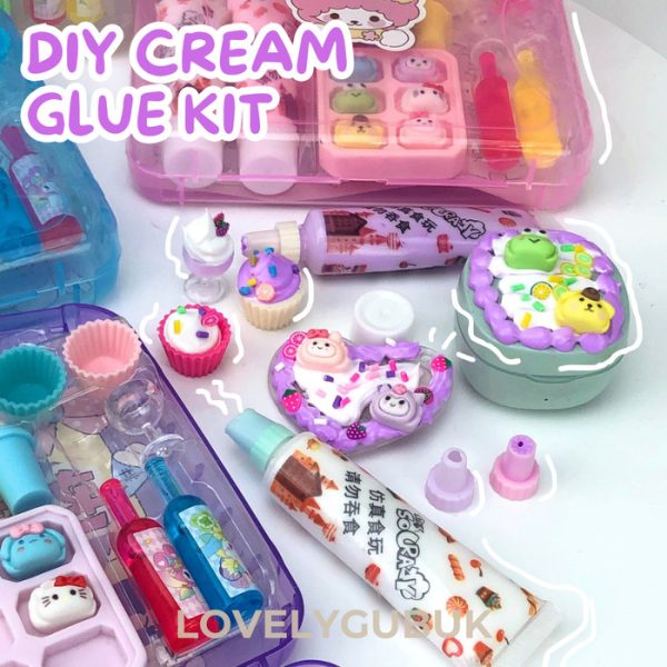 Mainan DIY Ice cream glue set kerajinan tangan, Art and Craft Kotak Ice Cream - Image 5