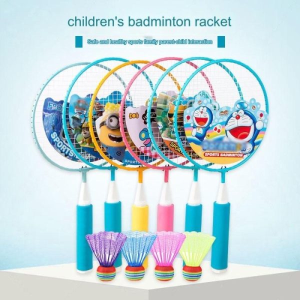 Mainan badminton anak, Mainan bulu tangkis anak set, Raket badminton