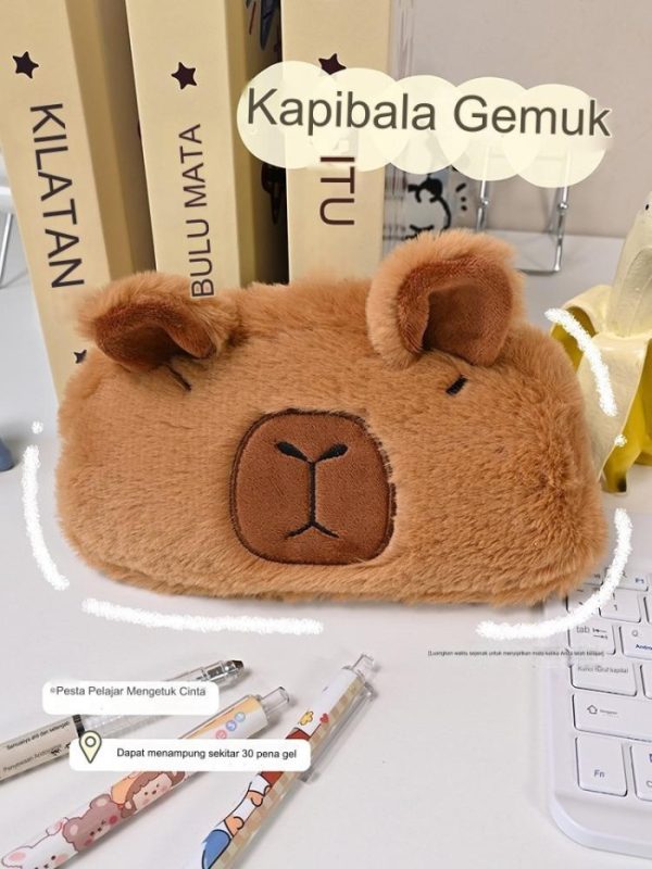 Kotak pensil kapibara, Tempat ATK Stationery pencil case lucu capybara