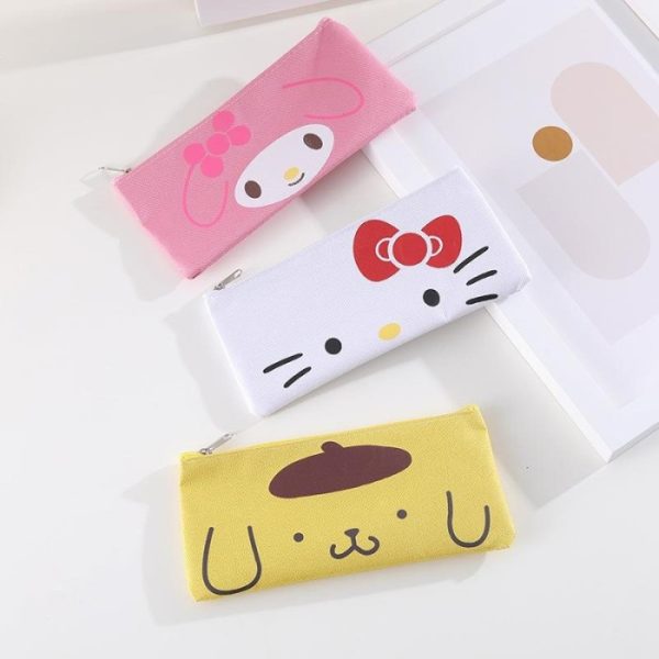 Kotak pensil sanrio tipis, Tempat ATK Stationery pencil case lucu - Image 6