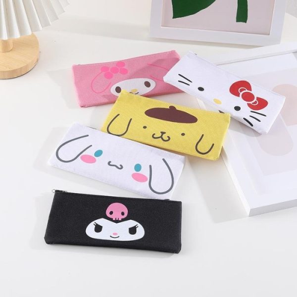 Kotak pensil sanrio tipis, Tempat ATK Stationery pencil case lucu - Image 7