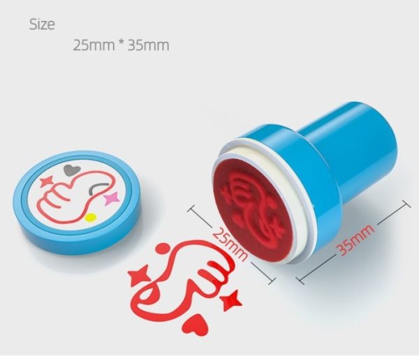 Stempel emoticon, Cap penghargaan anak isi 10pcs - Image 5