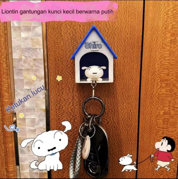 Gantungan kunci Shiro Shinchan, Gantungan kunci tempat kunci 2 in 1