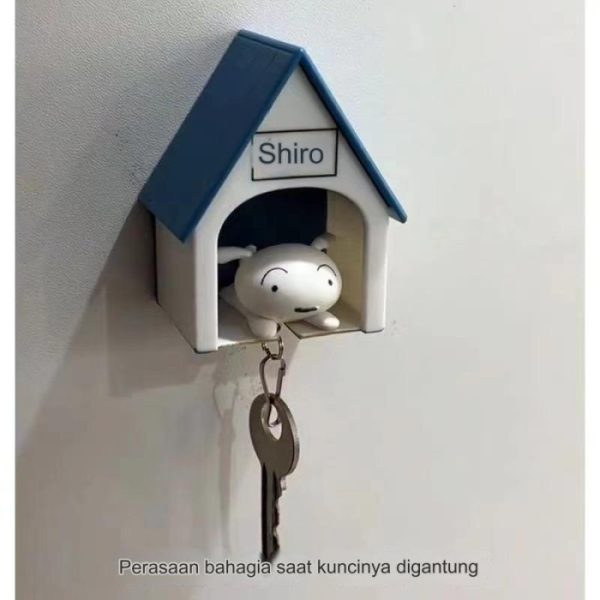 Gantungan kunci Shiro Shinchan, Gantungan kunci tempat kunci 2 in 1 - Image 2