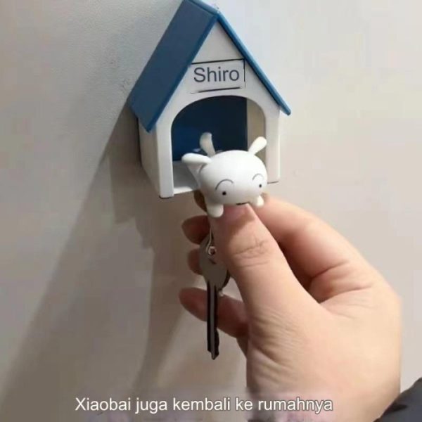 Gantungan kunci Shiro Shinchan, Gantungan kunci tempat kunci 2 in 1 - Image 3