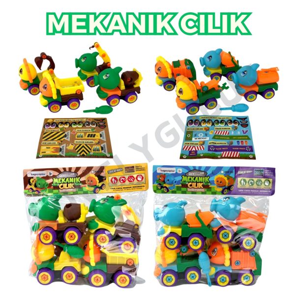 Mainan Bongkar Pasang DIY Mekanik Konstruksi Cilik Plant Zombie - KGP08 KGP09 KGP10 KGP82 KGP83