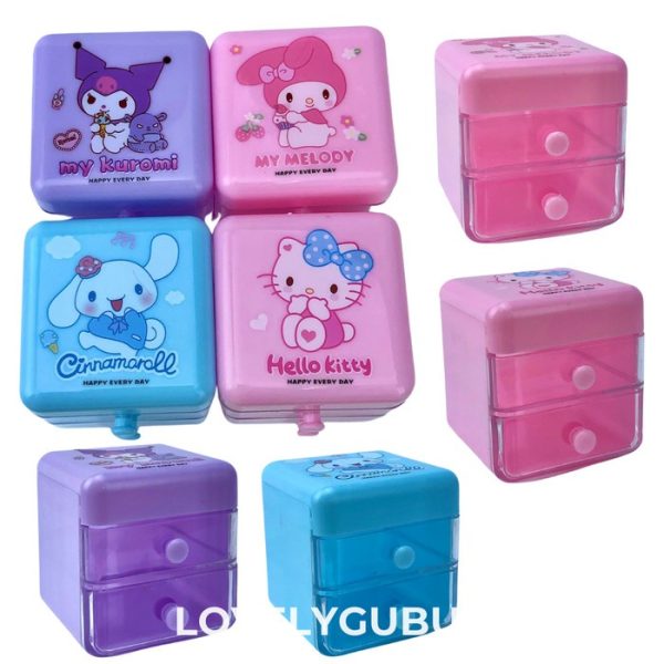 [HANYA BATAM] Laci mini kuromi cinnamoroll lucu, Mini Drawer, Laci kecil tempat aksesoris, Mini storage - Image 4