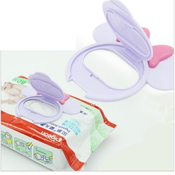 Penutup Tisu basah anti kering bentuk kepala mickey minnie, Baby wipes - Image 3