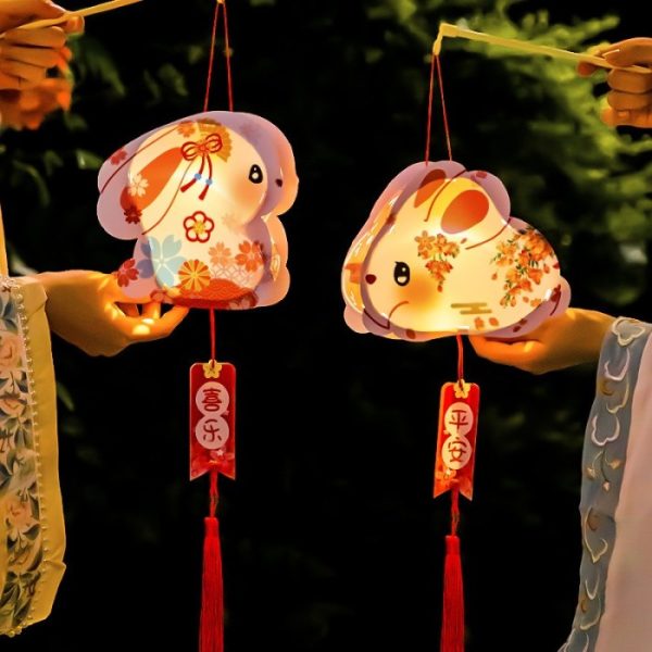 Lantern DIY jade bunny anak, Mainan lampion lampu mooncake festival - Image 6