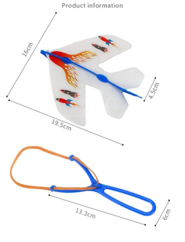 Mainan ketapel tembak pesawat busa lampu - Image 3