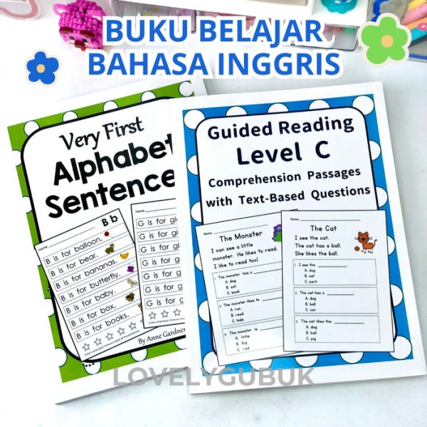 Buku Very First Alphabet Sentence, Guided Reading, Buku belajar baca anak.