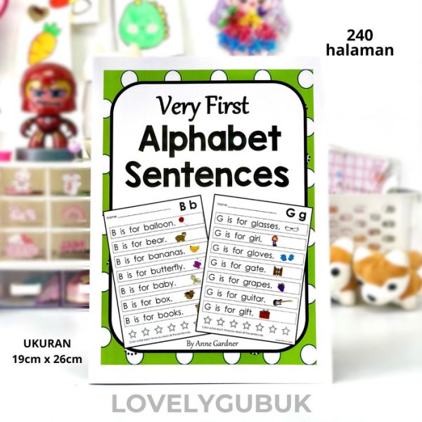 Buku Very First Alphabet Sentence, Guided Reading, Buku belajar baca anak. - Image 9