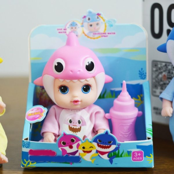 Mainan baby doll shark do, Mainan bayi kostum nyanyi baby shark lucu - Image 5