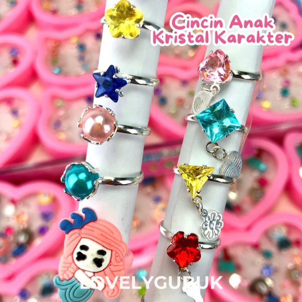 Cincin mainan anak princess kristal, Cincin anak putri - Image 3