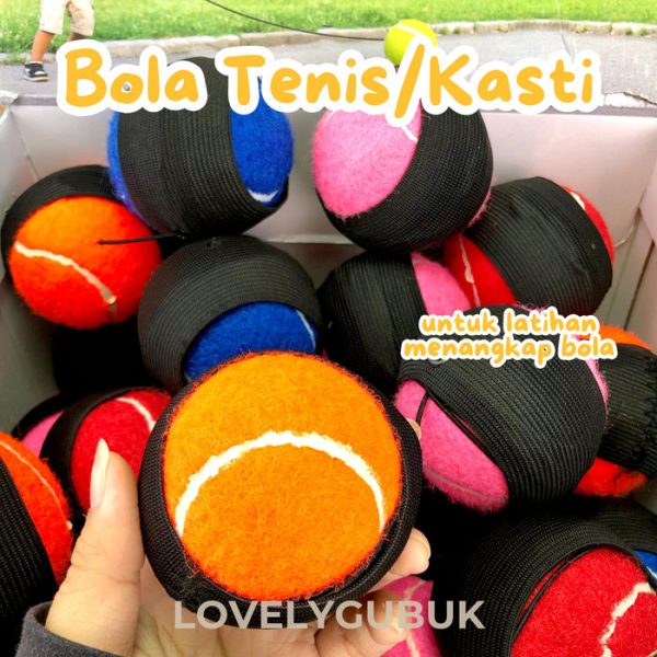 Mainan bola tenis dengan tali dan band, Mainan montessori anak, Tennis Training Sport. - Image 2