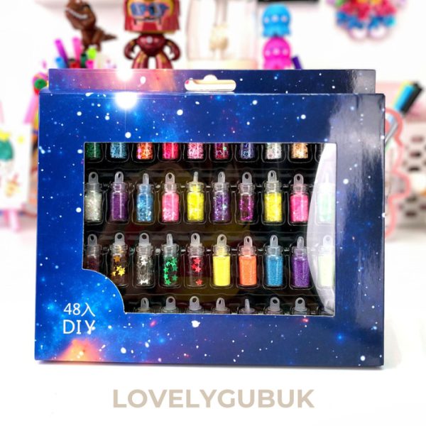 Botol Glitter blink blink anak, Aksesoris DIY Glitter kilat kelap kelip - Image 5