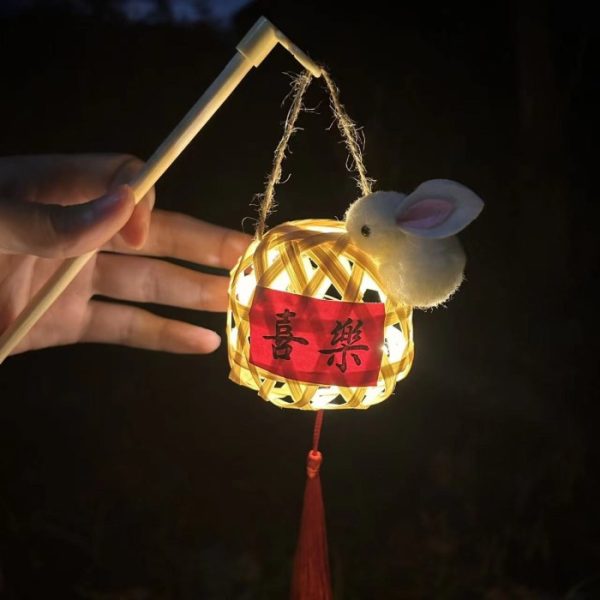 Mainan lampion lantern bambu kelinci kapal , Bunny lantern lampion mooncake - Image 6