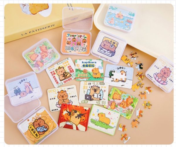 Jigsaw Puzzle Min Karakter, Mainan puzzle mini kartun lucu anak