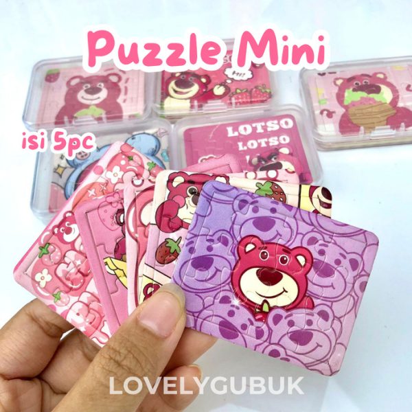 Jigsaw Puzzle Min Karakter, Mainan puzzle mini kartun lucu anak - Image 5