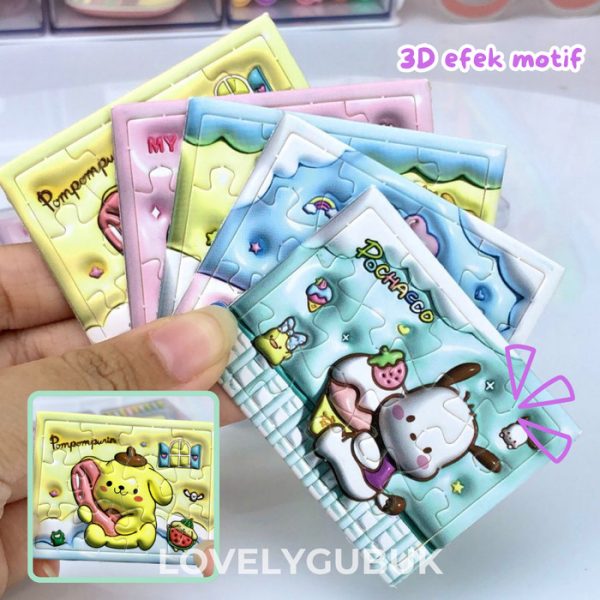 Jigsaw Puzzle Min Karakter, Mainan puzzle mini kartun lucu anak - Image 7