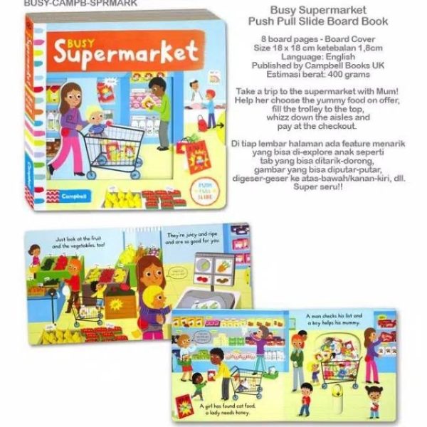 Buku my Busy Book Campbell, Sliders Pull and Push Board Books, Buku - Image 3