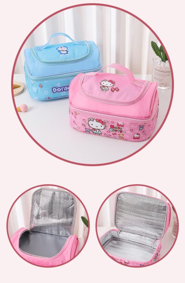 Kotak bekal makan stainless seri kartun kuromi cinnamoroll, Children stainless lunchbox - Image 9