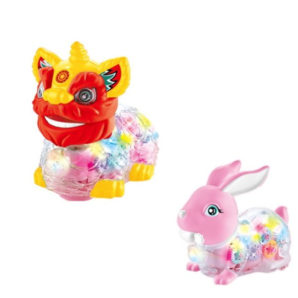 [LOGU] Mainan lampion gear light, Lion Dance Bunny lantern lampion mooncake - Image 3