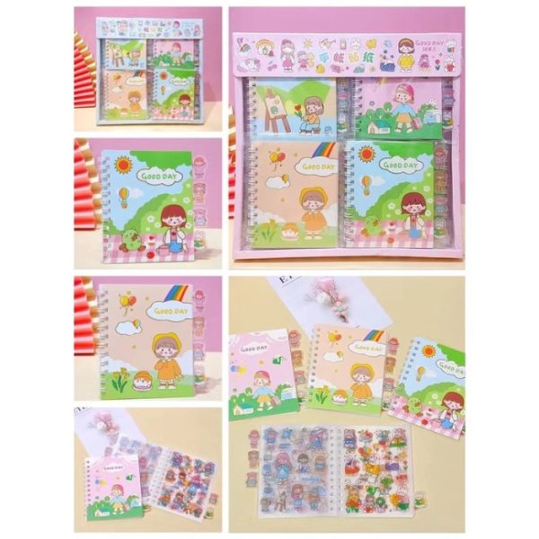 Buku stiker semi transparan PET,Accessoris Sticker,Stiker hiasan diary - Image 3