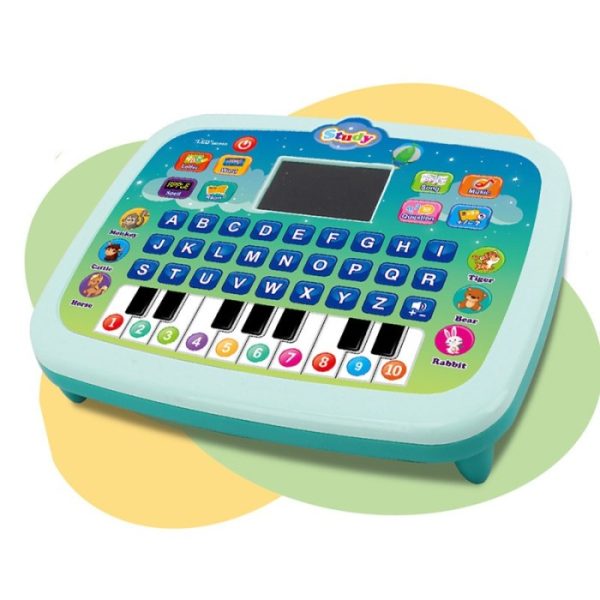 Mainan tablet belajar anak, Mainan edukasi piano tablet komputer 2 in 1 anak - Image 3