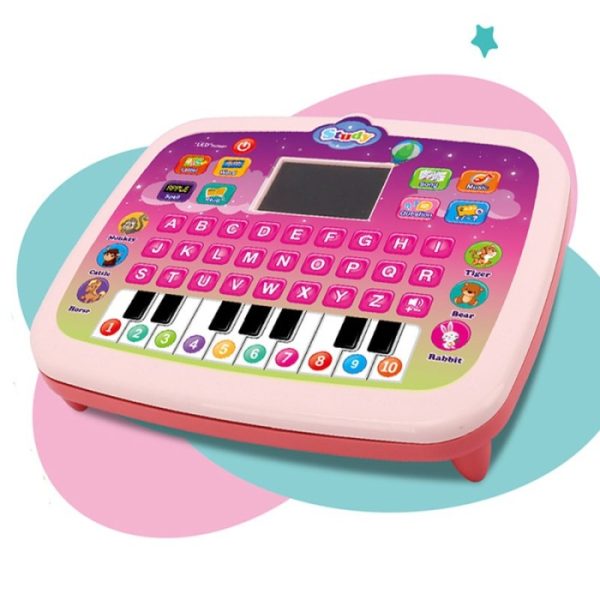 Mainan tablet belajar anak, Mainan edukasi piano tablet komputer 2 in 1 anak - Image 4