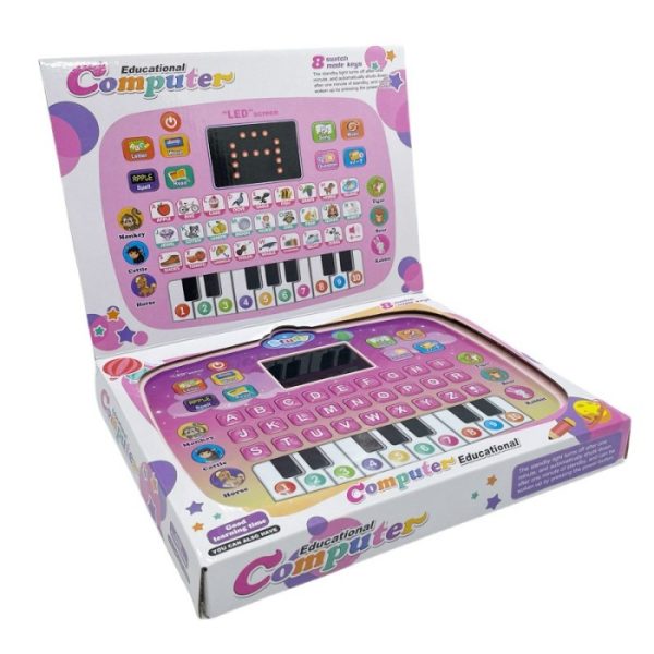 Mainan tablet belajar anak, Mainan edukasi piano tablet komputer 2 in 1 anak - Image 7