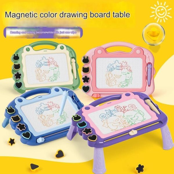 Meja tulis magnet anak, Colorful puzzle board, Meja papan tulis magnet