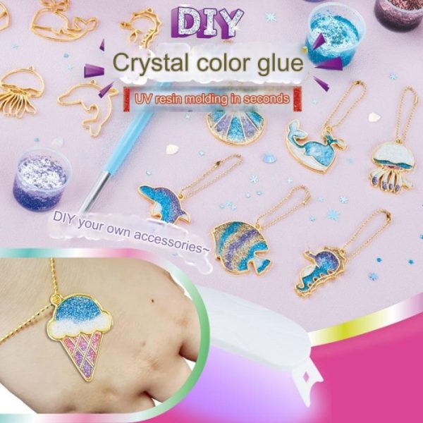 Mainan DIY epoxy UVresin, Mainan kerajinan tangan anak resin epoksi