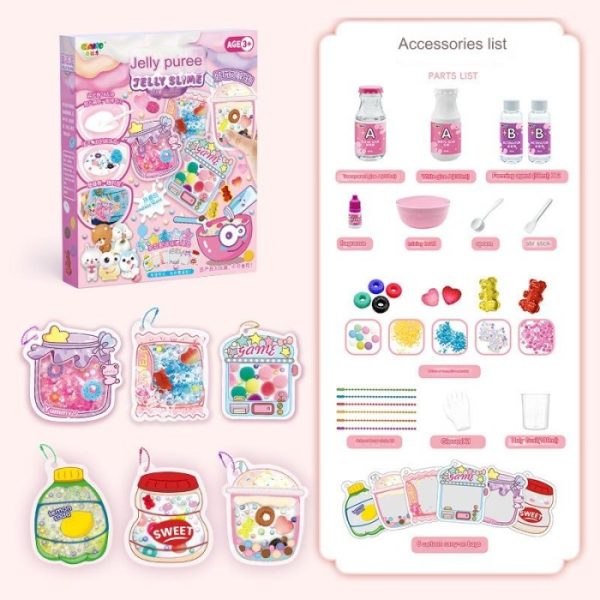 Mainan DIY Jelly Slime, Mainan art and craft kerajinan tangan Slime anak - Image 2