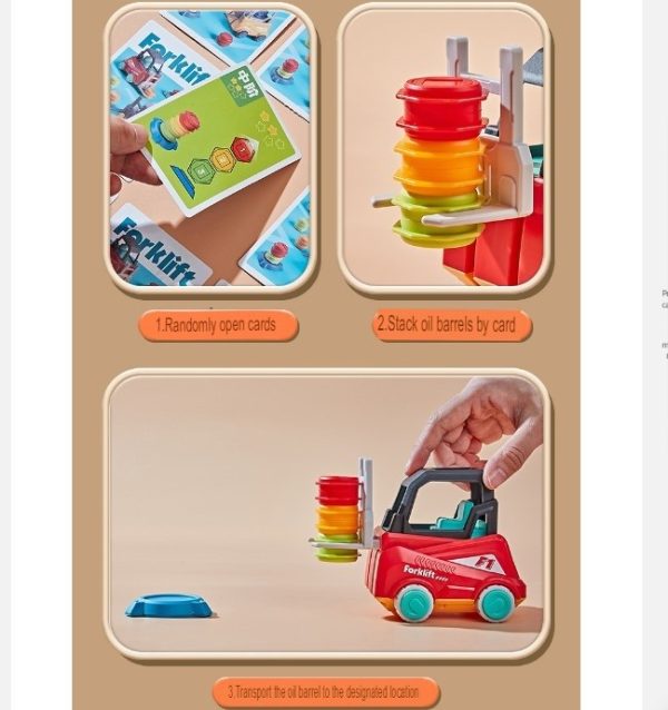 Mainan forklift board game anak, Mainan hand eye coordination anak, Mainan board game interaksi - Image 2