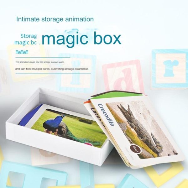 Mainan magic box gambar bergerak multi fungsi flash card water magic card - Image 3