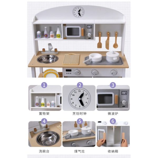 [KHUSUS BATAM] Mainan dapur kayu pretend play anak, Kitchen play set - Image 5