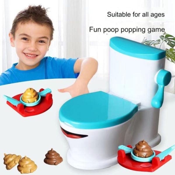 Mainan board game toilet game, Mainan tembak poop shoot game - Image 2